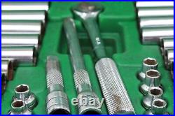 SK Tools 94547 3/8 Drive 47 Piece 6 Point Standard/Deep SAE/Metric Sockets USA