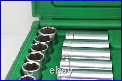 SK Tools 94547 3/8 Drive 47 Piece 6 Point Standard/Deep SAE/Metric Sockets USA