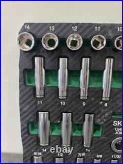 SK Tools NEW 1/4 Drive 52 Piece Shallow And Deep SAE Metric Socket Set SK03001