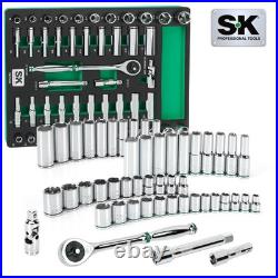 SK Tools SKTSK01456-216P 49Pc 1/2Dr, 6Pt, Standard & Deep, SAE & Metric Set