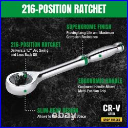 SK Tools SKTSK01456-216P 49Pc 1/2Dr, 6Pt, Standard & Deep, SAE & Metric Set