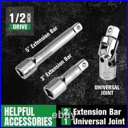 SK Tools SKTSK01456-216P 49Pc 1/2Dr, 6Pt, Standard & Deep, SAE & Metric Set