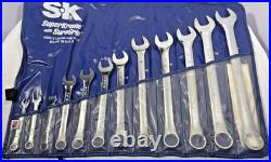SK Tools SuperKrome 12 Piece Mixed Standard Wrench Set 5/16-1 USA Please Read SK Tools SuperKrome 12 Piece Mixed Standard Wrench Set 5/16-1 USA Please Read