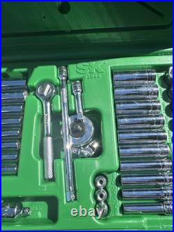 SK Tools USA 1/4 Ratchet Socket Set 48pc 91848 Metric Sae Deep 91844 Thumbwheel