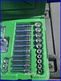 SK Tools USA 1/4 Ratchet Socket Set 48pc 91848 Metric Sae Deep 91844 Thumbwheel