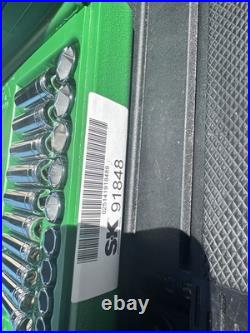SK Tools USA 1/4 Ratchet Socket Set 48pc 91848 Metric Sae Deep 91844 Thumbwheel