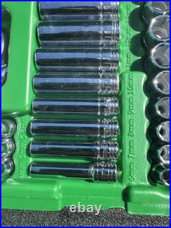 SK Tools USA 1/4 Ratchet Socket Set 48pc 91848 Metric Sae Deep 91844 Thumbwheel