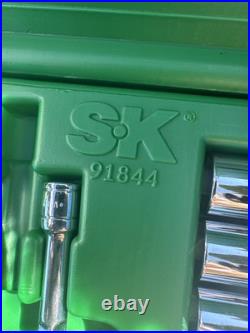 SK Tools USA 1/4 Ratchet Socket Set 48pc 91848 Metric Sae Deep 91844 Thumbwheel
