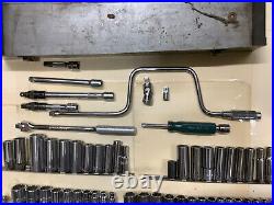 SK Tools USA 3/8 drive socket set SAE, Metric Craftsman, Proto Ratchet with case