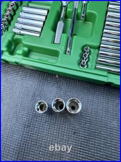 SK Tools USA 91844 1/4 44 Pcs 6 Pt Std & Deep Metric & SAE Socket Set Most NOS