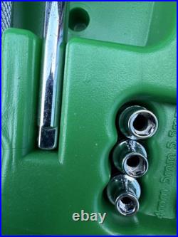 SK Tools USA 91844 1/4 44 Pcs 6 Pt Std & Deep Metric & SAE Socket Set Most NOS