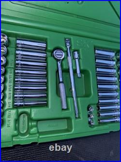 SK Tools USA 91844 1/4 44 Pcs 6 Pt Std & Deep Metric & SAE Socket Set Most NOS