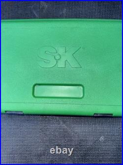 SK Tools USA 91844 1/4 44 Pcs 6 Pt Std & Deep Metric & SAE Socket Set Most NOS