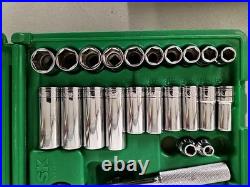 SK Tools USA Made 3/8 SAE Metric 6 Point Set Extension Ratchet