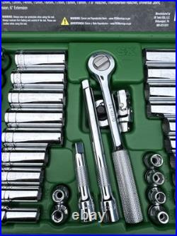 SK Tools USA Nos 3/8 Drive 49pc Socket Set 94549 Thumbwheel Metric SAE