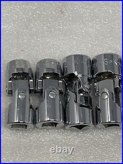 SK USA 8 Pc 3/8 Drive 6-Point Metric Universal Flex Swivel Socket Set, 10-19mm