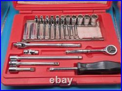 SNAP-ON 28pc 1/4 socket set SAE Deep sockets Metric Shallow Sockets