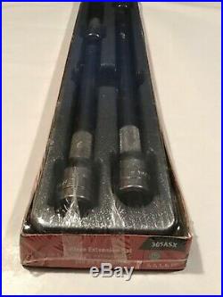 SNAP-ON TOOLS 1/2 Drive Friction Ball Chrome Socket Extension Set305ASXU. S. A