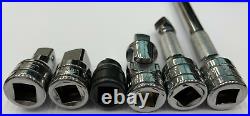 SNAP ON TOOLS USA 6pc 3/8 Drive Knurled Extension Adapter Swivel Set 206EAU NEW