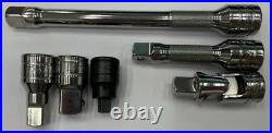 SNAP ON TOOLS USA 6pc 3/8 Drive Knurled Extension Adapter Swivel Set 206EAU NEW