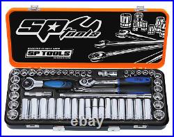 SP Tools Socket Set 3/8 Drive 12 Point and 6 Point 51Piece Metric/SAE SP20201