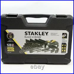 STANLEY Mechanics Tool Set, Black Chrome STMT72254W Universal Ratchet 123-Piece