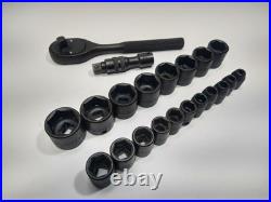 STANLEY PROTO 3/8 Drive Socket And Ratchet Set (21 Pcs) METRIC includes 3 ext STANLEY PROTO 3/8 Drive Socket And Ratchet Set (21 Pcs) METRIC includes 3 ext