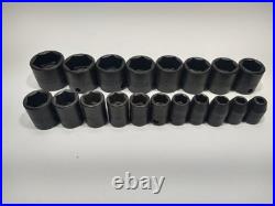 STANLEY PROTO 3/8 Drive Socket And Ratchet Set (21 Pcs) METRIC includes 3 ext STANLEY PROTO 3/8 Drive Socket And Ratchet Set (21 Pcs) METRIC includes 3 ext