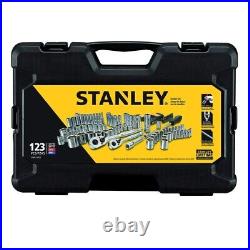 STANLEY STMT71652 1/4 & 3/8 Drive SAE/Metric 123 Piece Socket Set