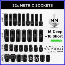 SWANLAKE 1/2 Drive Set, 66-Piece Standard SAE 3/8-1-1/4 and Metric 8-24mm SWANLAKE 1/2 Drive Set, 66-Piece Standard SAE 3/8-1-1/4 and Metric 8-24mm