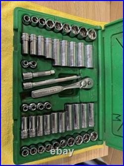 S&K 3/8 Drive Metric & Standard 48 Piece Socket Set SAE and Metric In Case