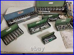 S&K MASSIVE BIG LOT OF TOOLS Sockets SAE Metric ratchet 1/4 3/8 1/2 3/4 SK S. K