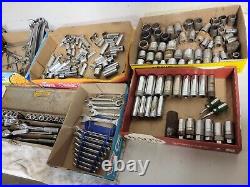 S&K MASSIVE BIG LOT OF TOOLS Sockets SAE Metric ratchet 1/4 3/8 1/2 3/4 SK S. K