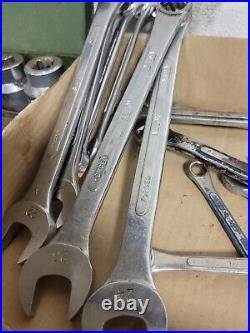 S&K MASSIVE BIG LOT OF TOOLS Sockets SAE Metric ratchet 1/4 3/8 1/2 3/4 SK S. K