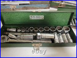 S&K MASSIVE BIG LOT OF TOOLS Sockets SAE Metric ratchet 1/4 3/8 1/2 3/4 SK S. K