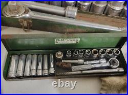 S&K MASSIVE BIG LOT OF TOOLS Sockets SAE Metric ratchet 1/4 3/8 1/2 3/4 SK S. K