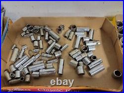 S&K MASSIVE BIG LOT OF TOOLS Sockets SAE Metric ratchet 1/4 3/8 1/2 3/4 SK S. K