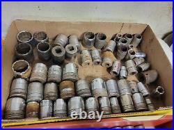S&K MASSIVE BIG LOT OF TOOLS Sockets SAE Metric ratchet 1/4 3/8 1/2 3/4 SK S. K