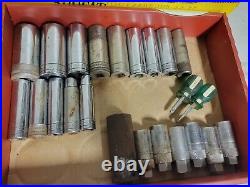 S&K MASSIVE BIG LOT OF TOOLS Sockets SAE Metric ratchet 1/4 3/8 1/2 3/4 SK S. K