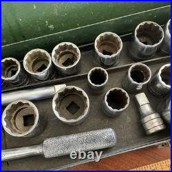 S-K Tools USA 1/2 Drive 29 PC Metric & SAE Socket Set W Metal Case