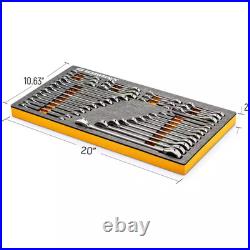 Sae/Metric Standard and Stubby Combination Ratcheting Wrench Set in EVA Tray 32