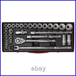 Sealey AK693 Socket Set 32pc 1/2Sq Drive 6pt WallDrive&reg DuoMetric&reg