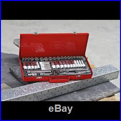 Sealey Tools AK692 3/8 Drive Socket Set Metric Imperial 6 Six Point Std & Deep