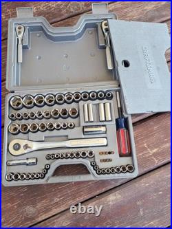 Sears Craftsman 75pc Metric & SAE Socket Set #33675 MADE IN USA. READ. J6