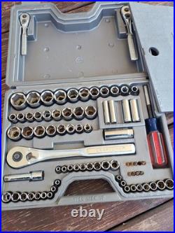 Sears Craftsman 75pc Metric & SAE Socket Set #33675 MADE IN USA. READ. J6