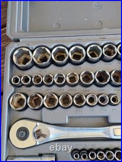 Sears Craftsman 75pc Metric & SAE Socket Set #33675 MADE IN USA. READ. J6