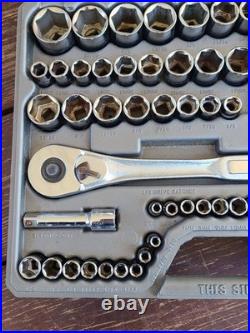 Sears Craftsman 75pc Metric & SAE Socket Set #33675 MADE IN USA. READ. J6