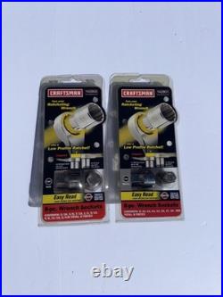 Sears Craftsman 8 Pc Easy Read Wrench Socket Set Metric 42801 and SAE 42800 USA