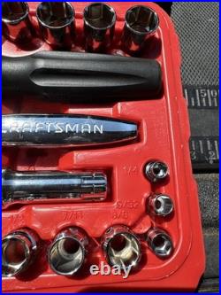 Sears Craftsman Max Axess 30 Piece SAE & Metric Pass Through Socket Set Nos 3282