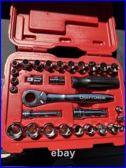 Sears Craftsman Max Axess 30 Piece SAE & Metric Pass Through Socket Set Nos 3282